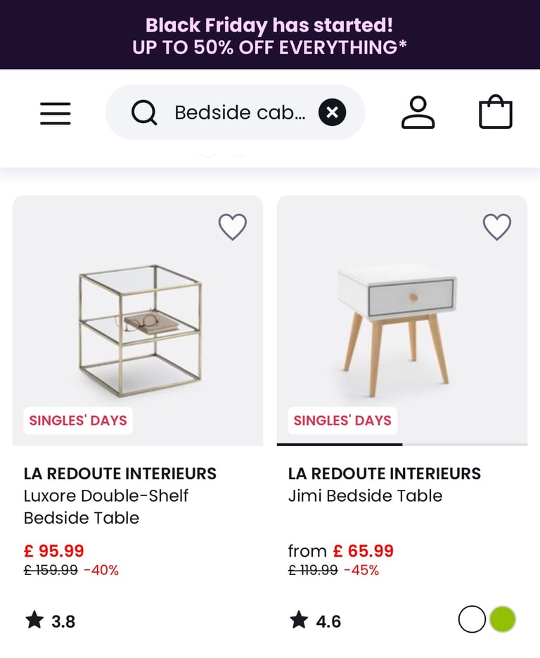 Retro Upcycled “ La Redoute Jimi ” bedside tables