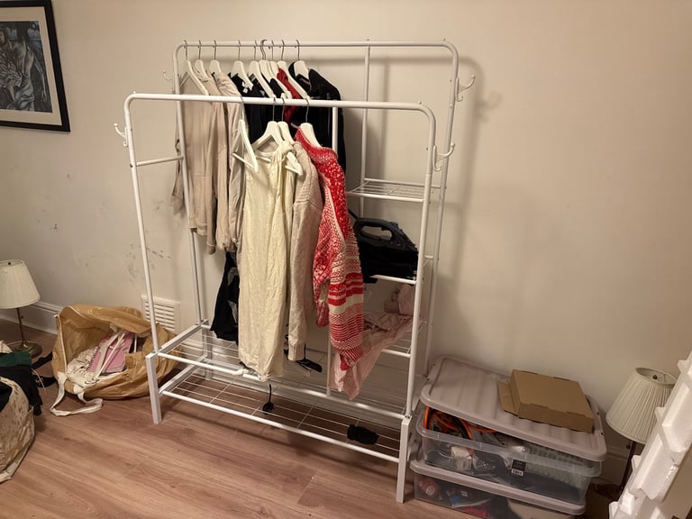 image for Metal open wardrobe