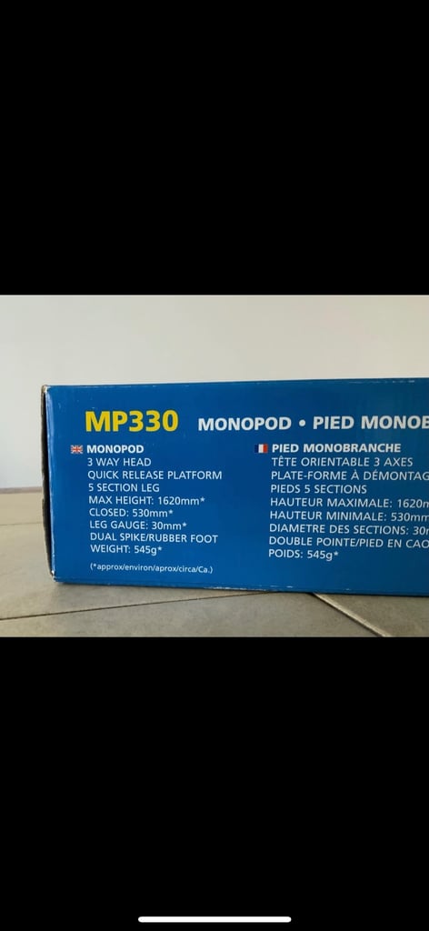 Jessops 330 Monopod With Quick Release Head