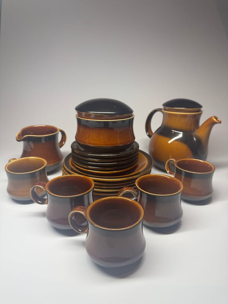 image for Vintage Celtic Ennis Irish Pottery Set – Teapot, Cups, Plates & More