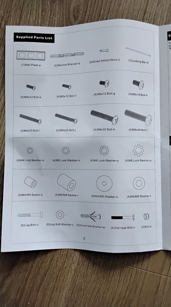 TV wall mounting bracket.