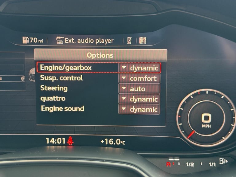 AUDI TTS 2.0 TFSI Coupe 3dr Petrol S Tronic quattro Euro 6 (s/s) (310 ps) 2016