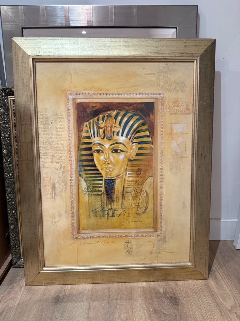 Beautiful large Norfrete and Tutenchamun canvas 