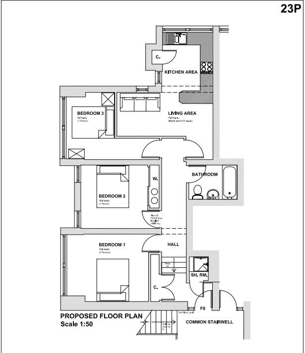 Desirable, 3-bedroom, HMO flat with parking, near the Gyle - available October