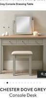 Chester dove grey dressing table 