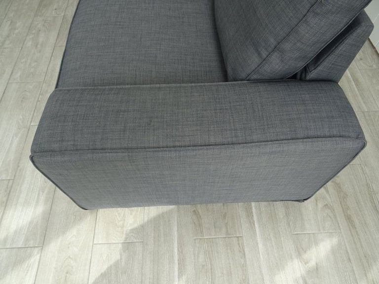 RRP:£1058 2x IKEA KIVIK TWO SEAT SKIFEBO DARK GREY MATCHING SOFA SUITE LONDON DELIVERY (DFS)