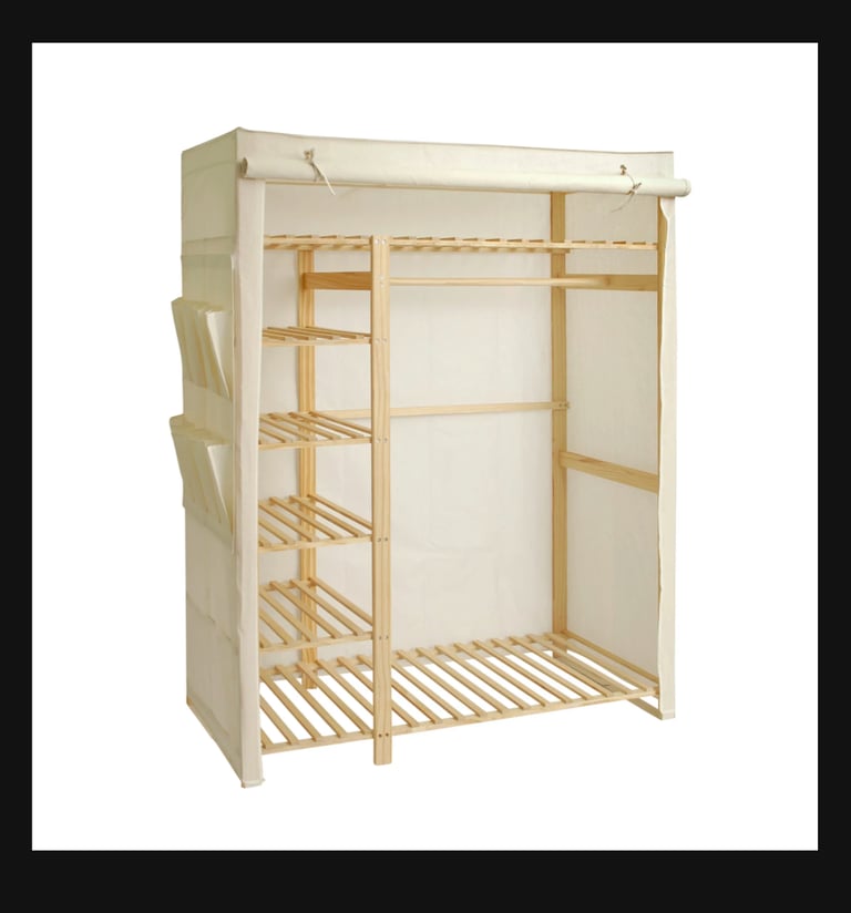 Argos Home Covered Triple Wardrobe - Cream 