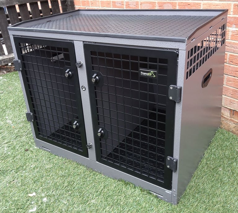 TransK9 ( B4 ) Transport double dog cage (Lockable & Crash Tested) Trans K9