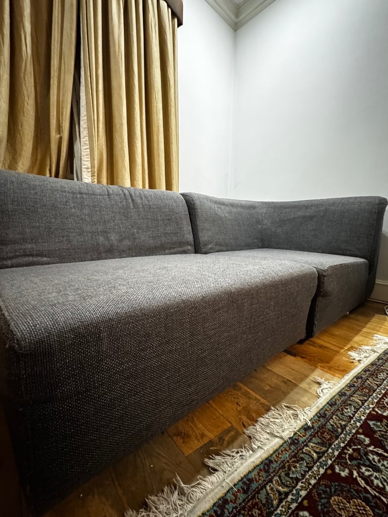 Modern Dark Grey Corner Sofa - Excellent Condition