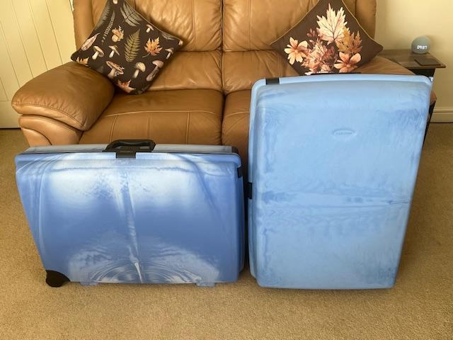 image for 2 x Carlton Hard Shell Suitcases and 1 x Carlton Suit / Dress Carrier