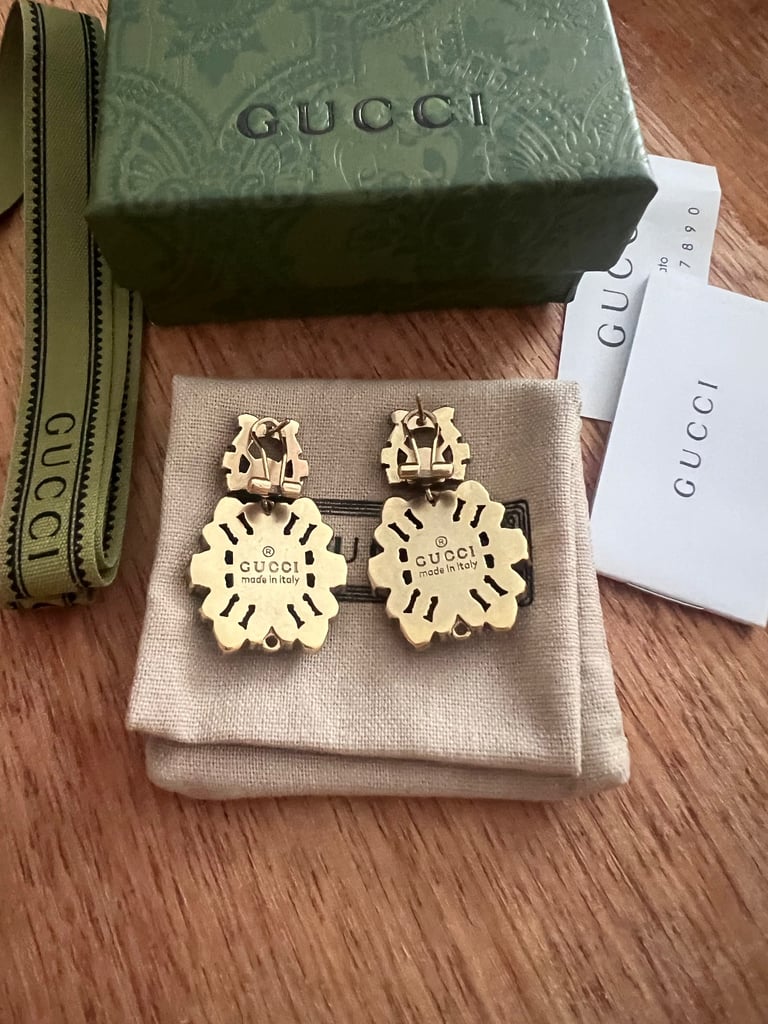 Gold earrings