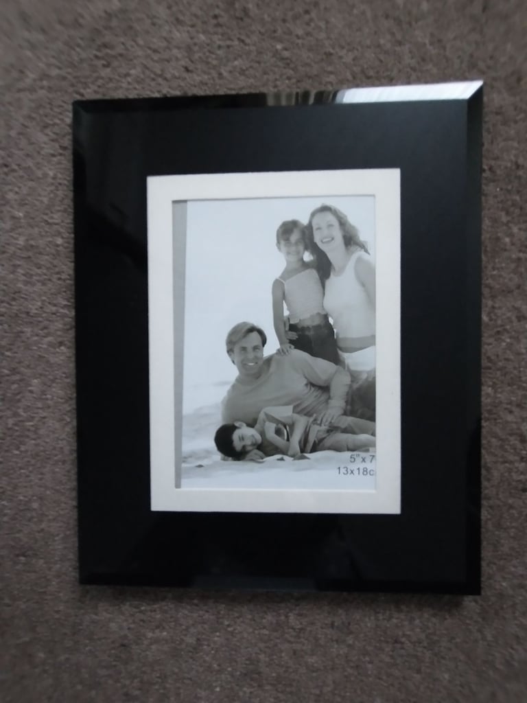 image for PHOTO FRAME. BLACK for 5 x 7ins. photo. New, unused.