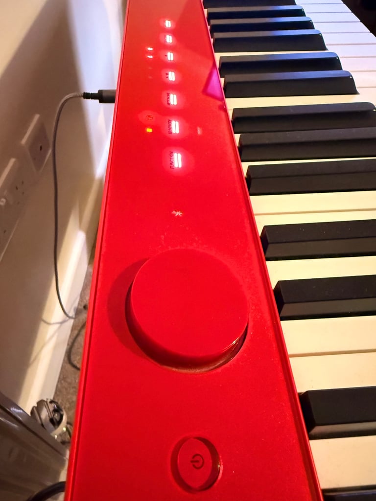 Casio Privia PX-S1000 Digital Piano, Red, 88 Weighted Keys