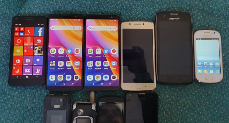 10 Mobile Phones and Acer tablet 