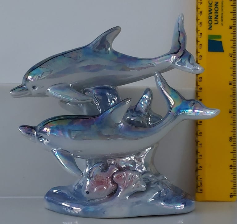 Ceramic Dolphin Figurine A024 16 cm Tall