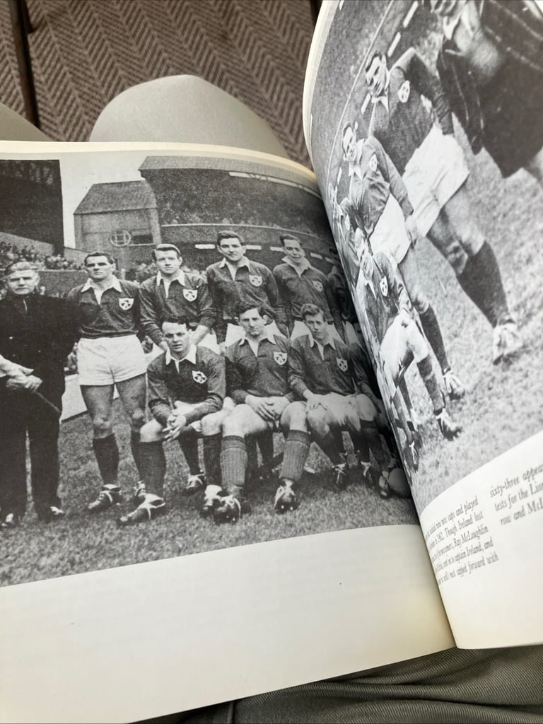 Vintage book Irish rugby scrapbook 1982