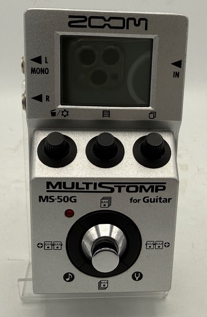 Zoom MS50G MultiStomp Multi Guitar Effect Pedal - Silver - Boxed - USED