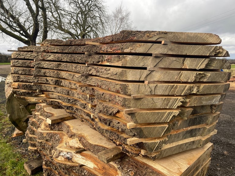 Hardwood timber slabs for sale oak elm beech sycamore live edge diy table desk shelves