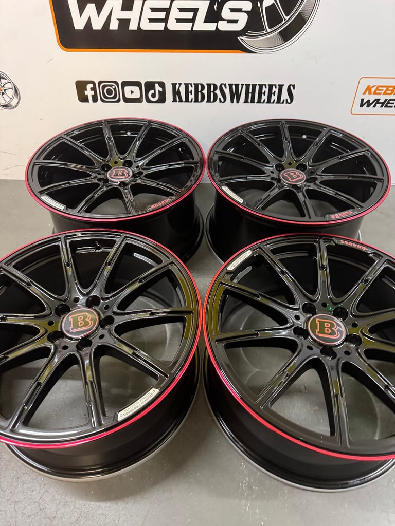 19" MERCEDES BRABUS REPLACEMENT ALLOY WHEELS C CLASS E CLASS S CLASS 