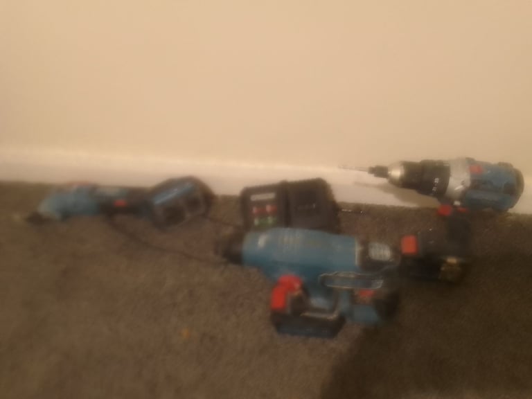 image for Erbauer 18volt SDS drill Combination drill Multi Tool comes with charger 3 Batteries 