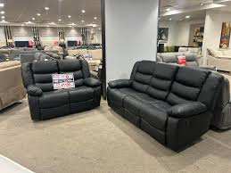image for 🏠 Roma Recliner 3+2 Seater Sofa Set – Stylish & Durable Black Finish **