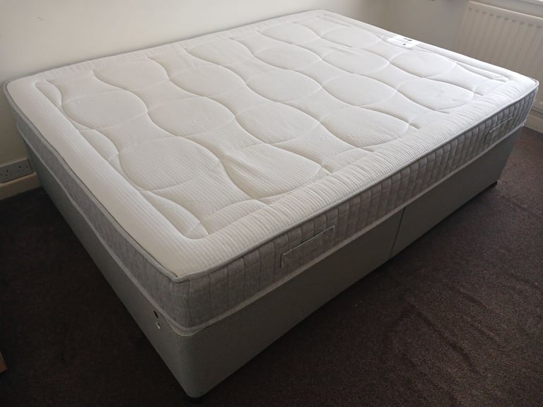 image for King Latex sense mattress and bensons divan