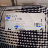 I prevail concert ticket 02 arena 21st March 2023