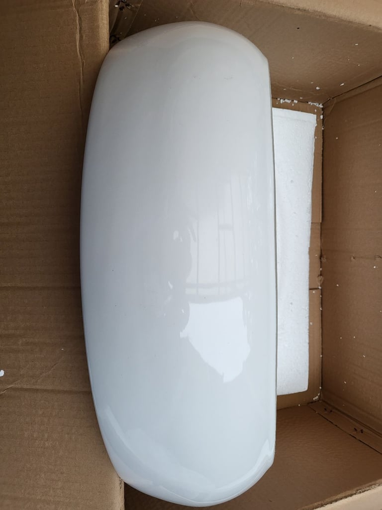 New Basin Sink 470 x 330 x 150mm Oval Countertop White Gloss ERI-WB-014