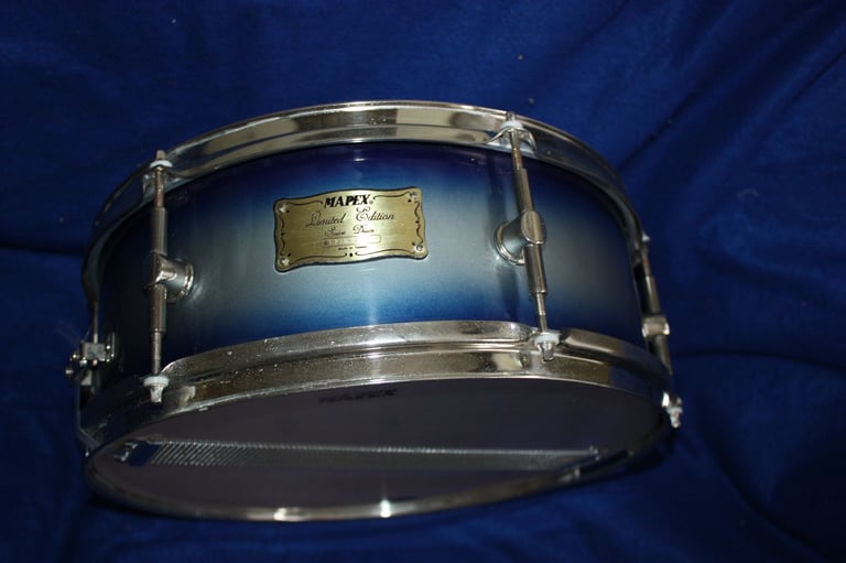 Mapex Limited Edition Ice Blue 14in x 5in Wooden Refurbished Snare Drum ~ £85 ono