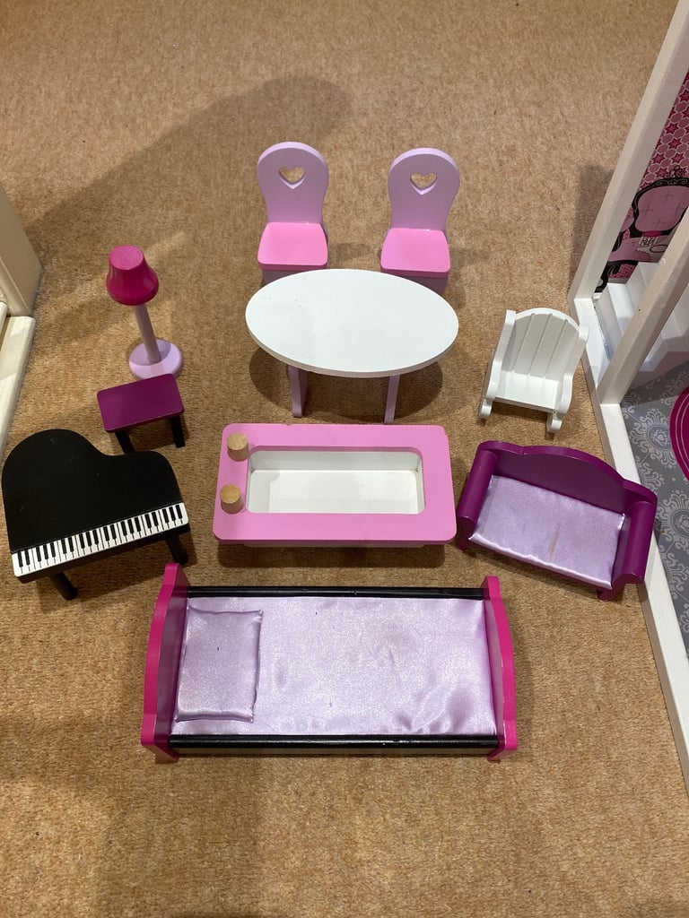 Dolls house with furniture 
