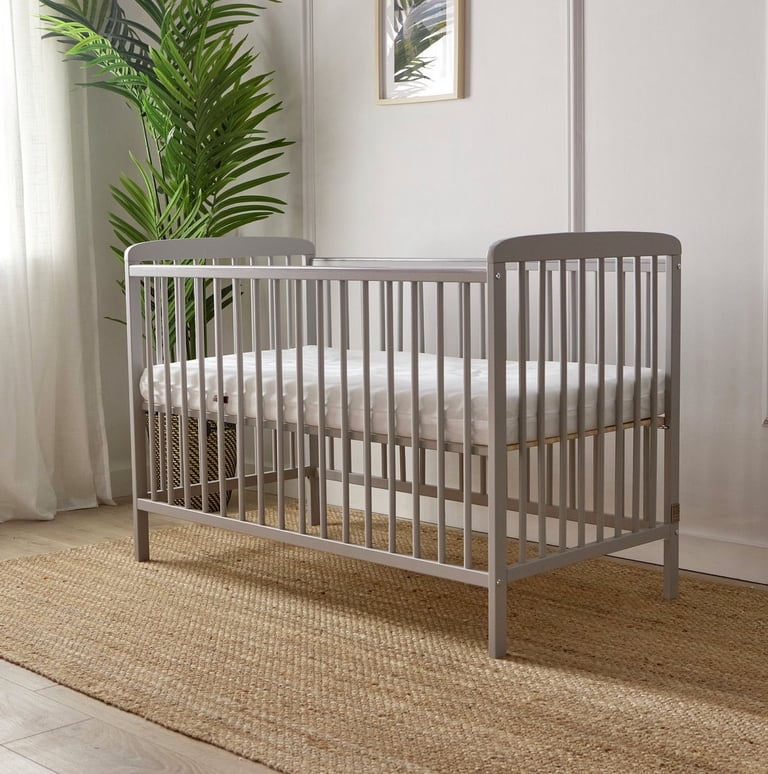 image for Baby cot with mattress 