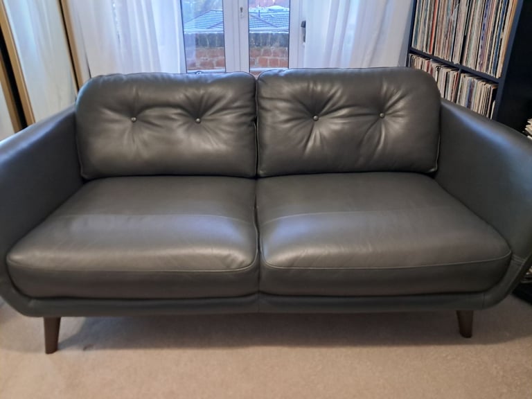 John Lewis Arlo Medium Arthricte 2 Seater Leather Sofa