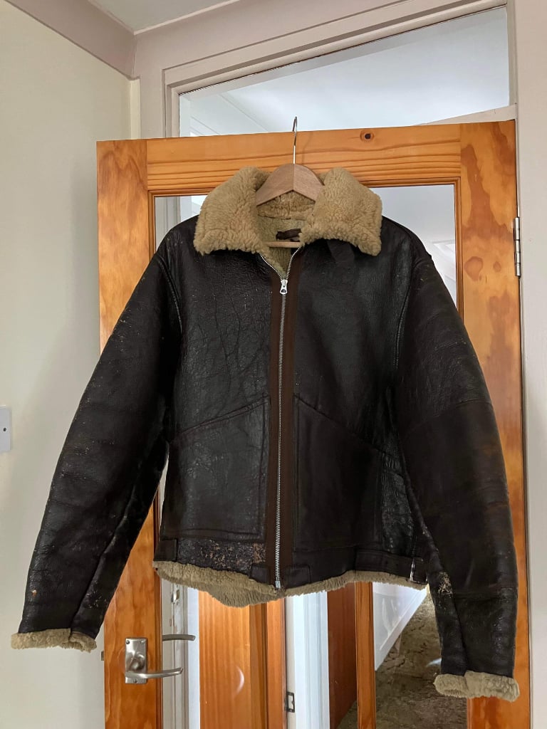 image for WW2 LEATHER FLYING JACKET-WERBER D1