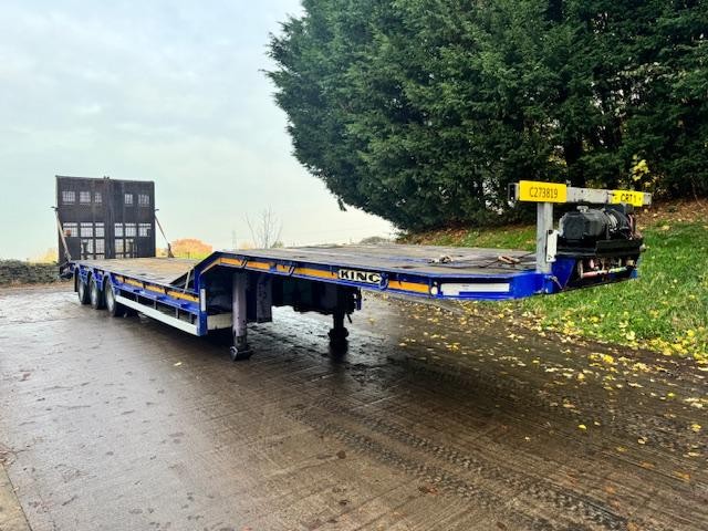 2008 KING GTS 44-3 TRI AXLE FLIP TOE LOW LOADER REMOTE WINCH