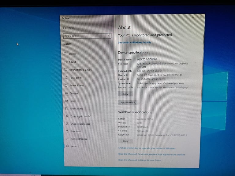 HP Compaq Desktop PC - AMD 1.4GHz CPU, 4GB RAM, 500GB SATA HDD, DVD