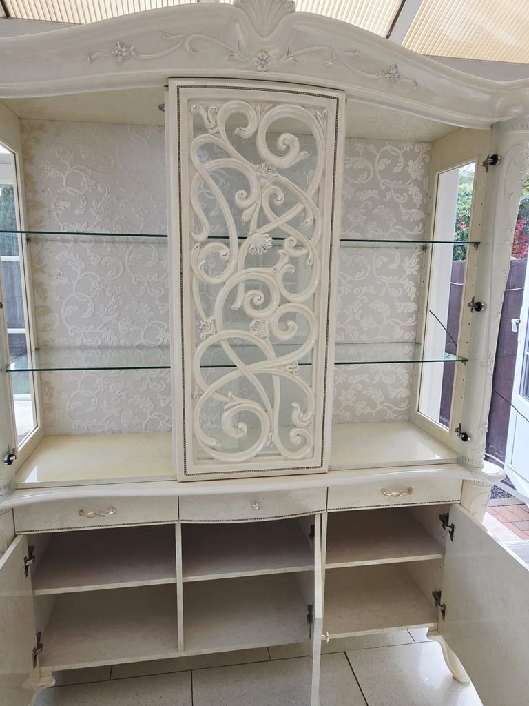 Glass italian cabinet