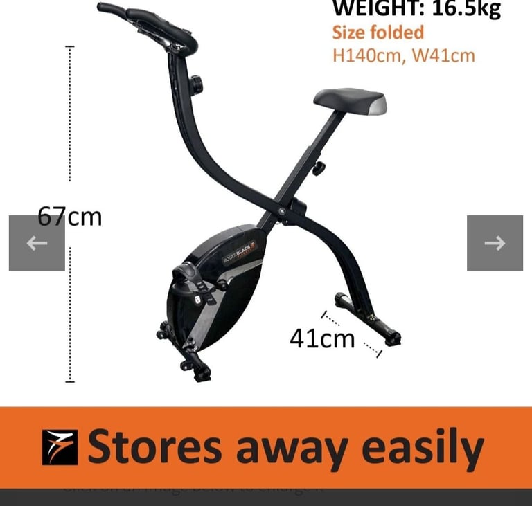 New roger black folding exercise bike Delivered