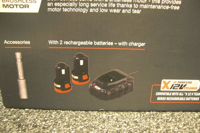 NEW 12v Cordless Drill Driver + Impact Driver + Charger & Batteries