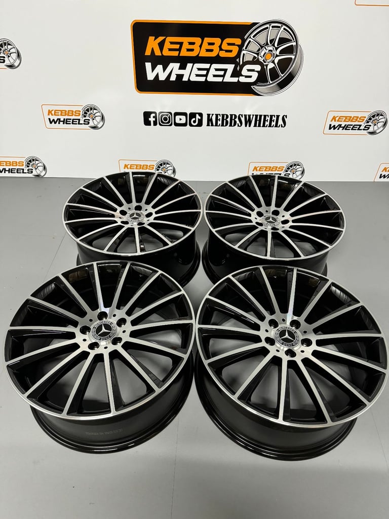 19" MERCEDES TURBINE TWIST REPLACEMENT STYLE ALLOY WHEELS C CLASS E CLASS S CLASS CLA A CLASS