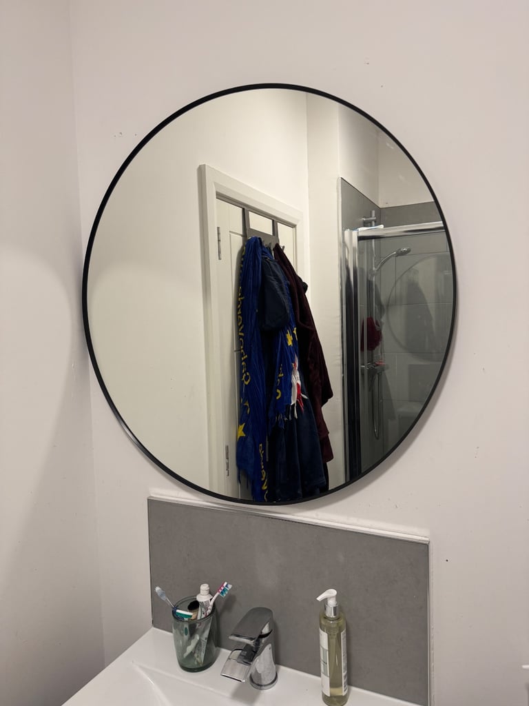 image for Mirror – Black Frame – Excellent Condition 😉