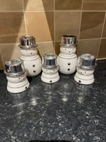 Set Of 5 Snowman T-Light Holders 