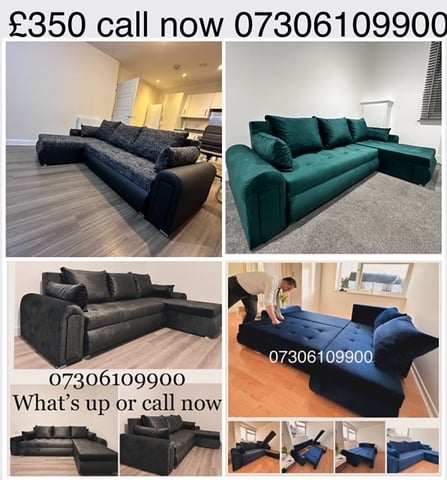 340 Brand New Universal Corner Sofa Bed