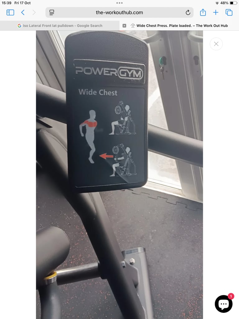 Iso - Lateral D.Y.Row. Plate loaded.