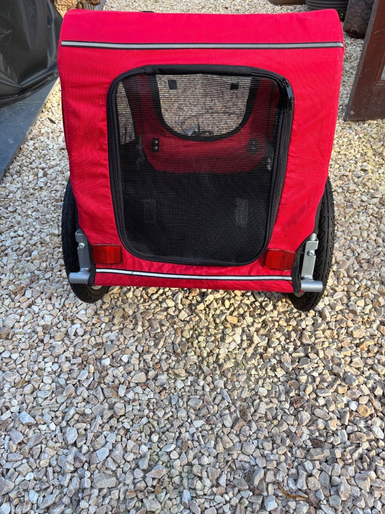 TRIXIE Pet Bike Trailer, Dog Bicycle Trailer, Foldable, Easy to Assemble