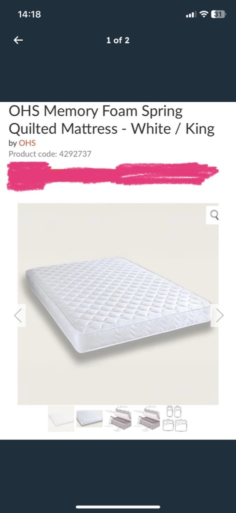 image for King size mattress