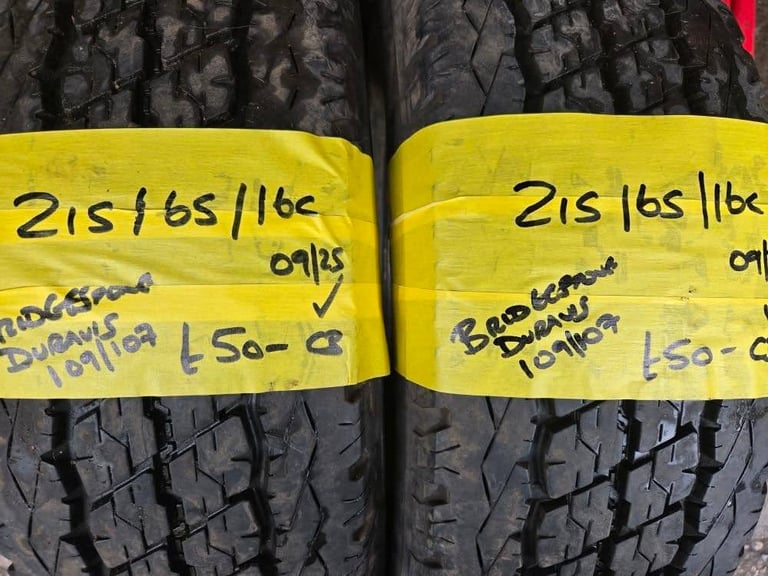 image for 215 / 65 / 16C BRIDGESTONE DURAVIS TYRES - TWO AVAILABLE