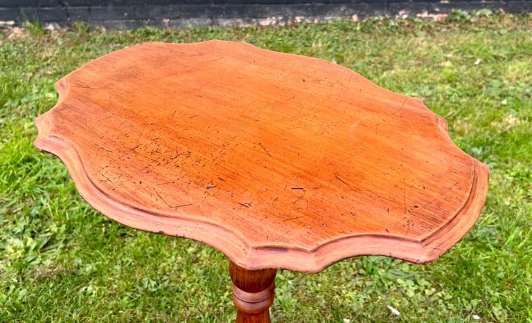 Victorian mahogany antique side table vintage wooden arts and crafts hall desk industrial occasional