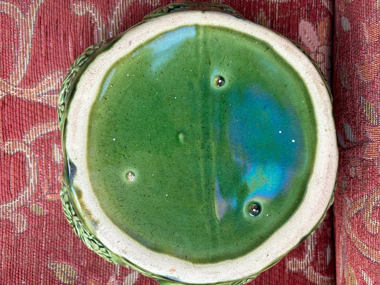 Vintage decorative green porcelain fruit new