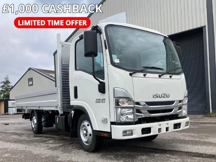 £28997 + Vat - NEW ISUZU GRAFTER DROPSIDE/FLATBED BODY TRUCK 3.5t N35.125S LWB