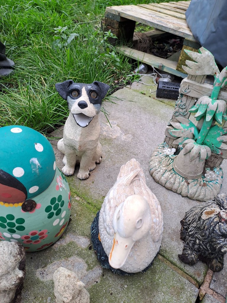 Various 16  garden statues and sizes see photos 
